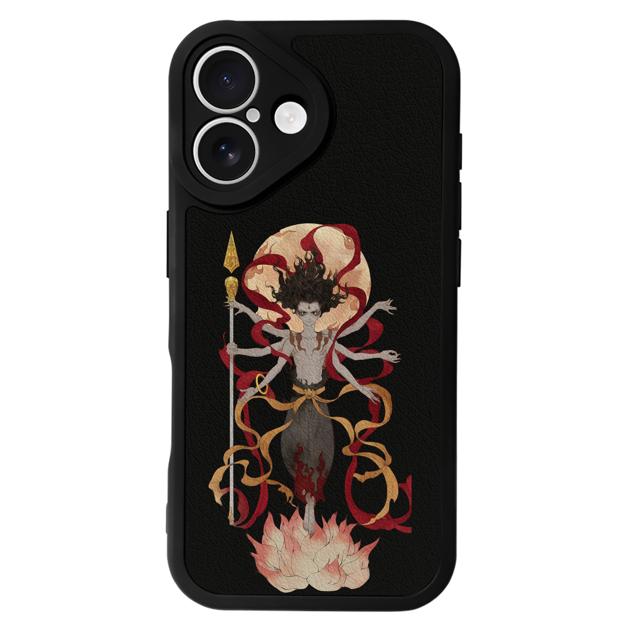 （画像用） Ne Zha 2 ナタ 魔童の大暴れ 【iPhone 16シリーズ対応】シリコンスマホケース（レザー調） 材質：シリコン
